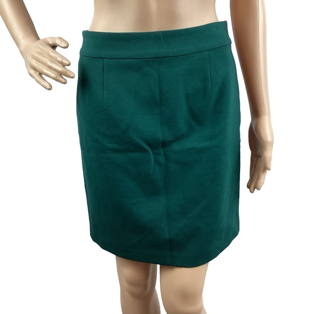Fossil Wool Blend Pencil Skirt Size 4 Green